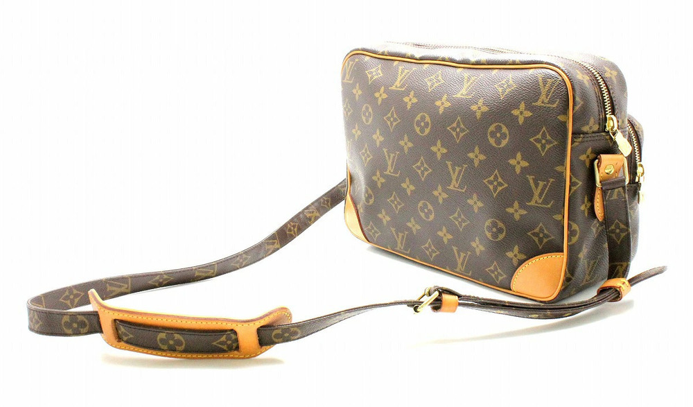Louis Vuitton Nile Monogram Shoulder Messenger Crossbody Bag Brown